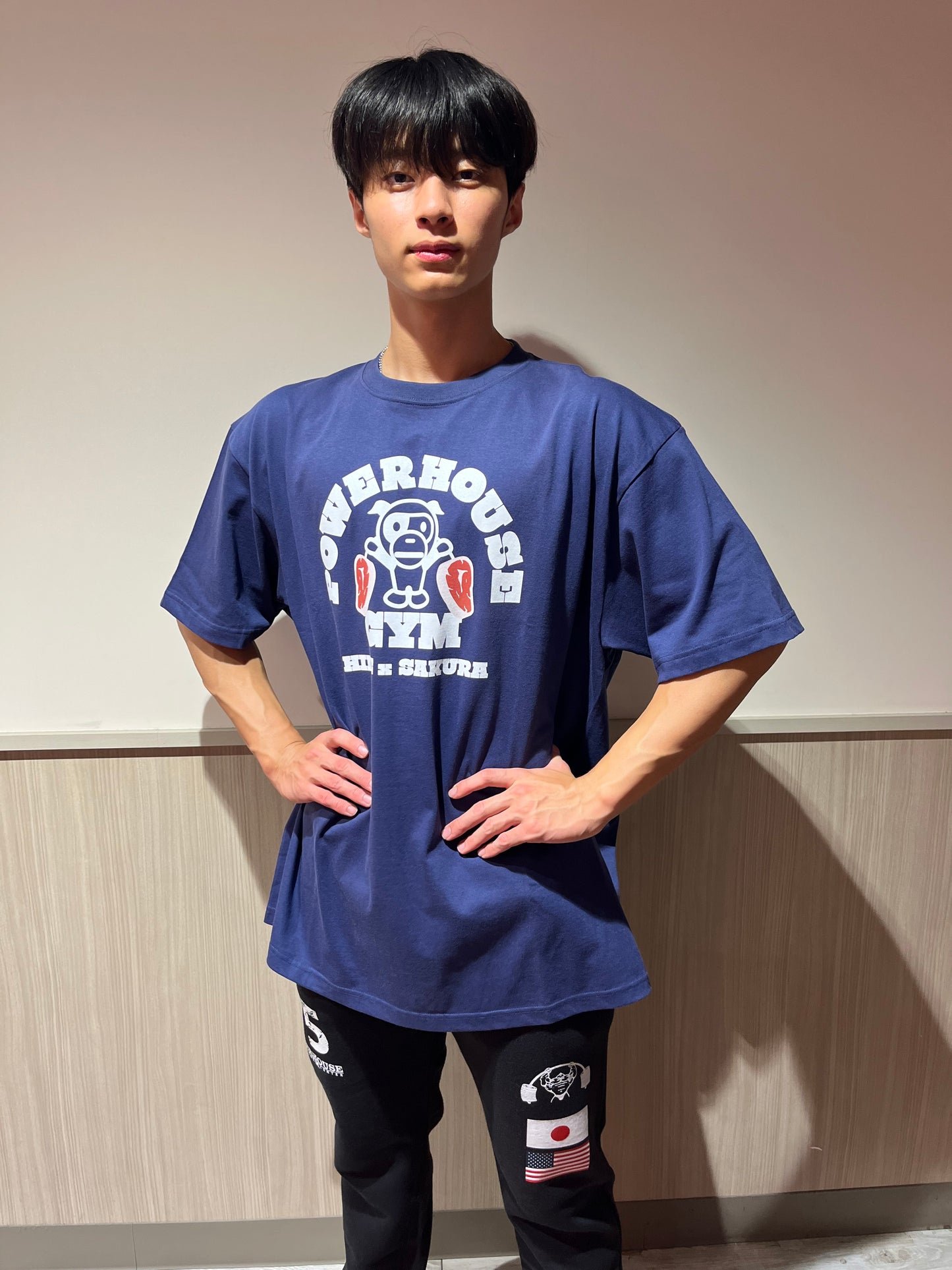 パワーハウスジムさくらミートTシャツ